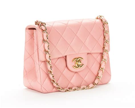 chanel mini square flap bag pink|Chanel mini flap bag lambskin.